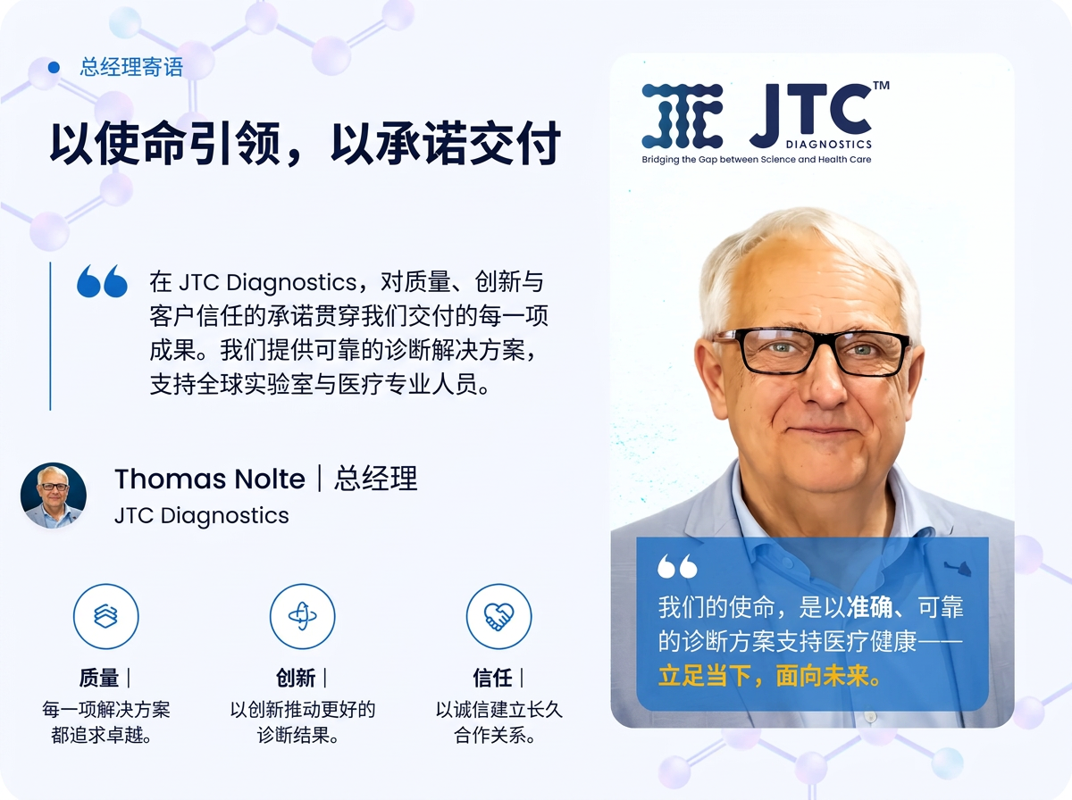 Thomas Nolte 总经理关于质量、创新与信任的寄语